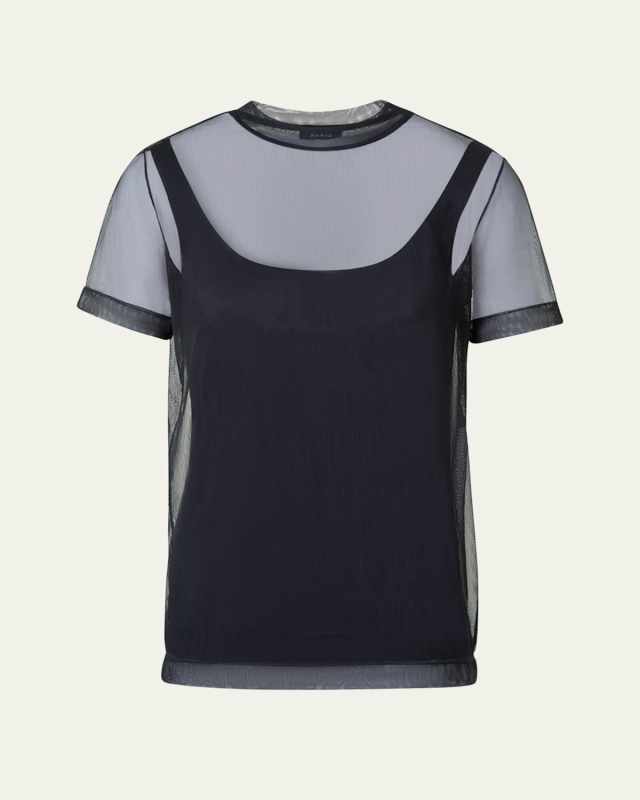 Techno Tulle Stretch T-Shirt